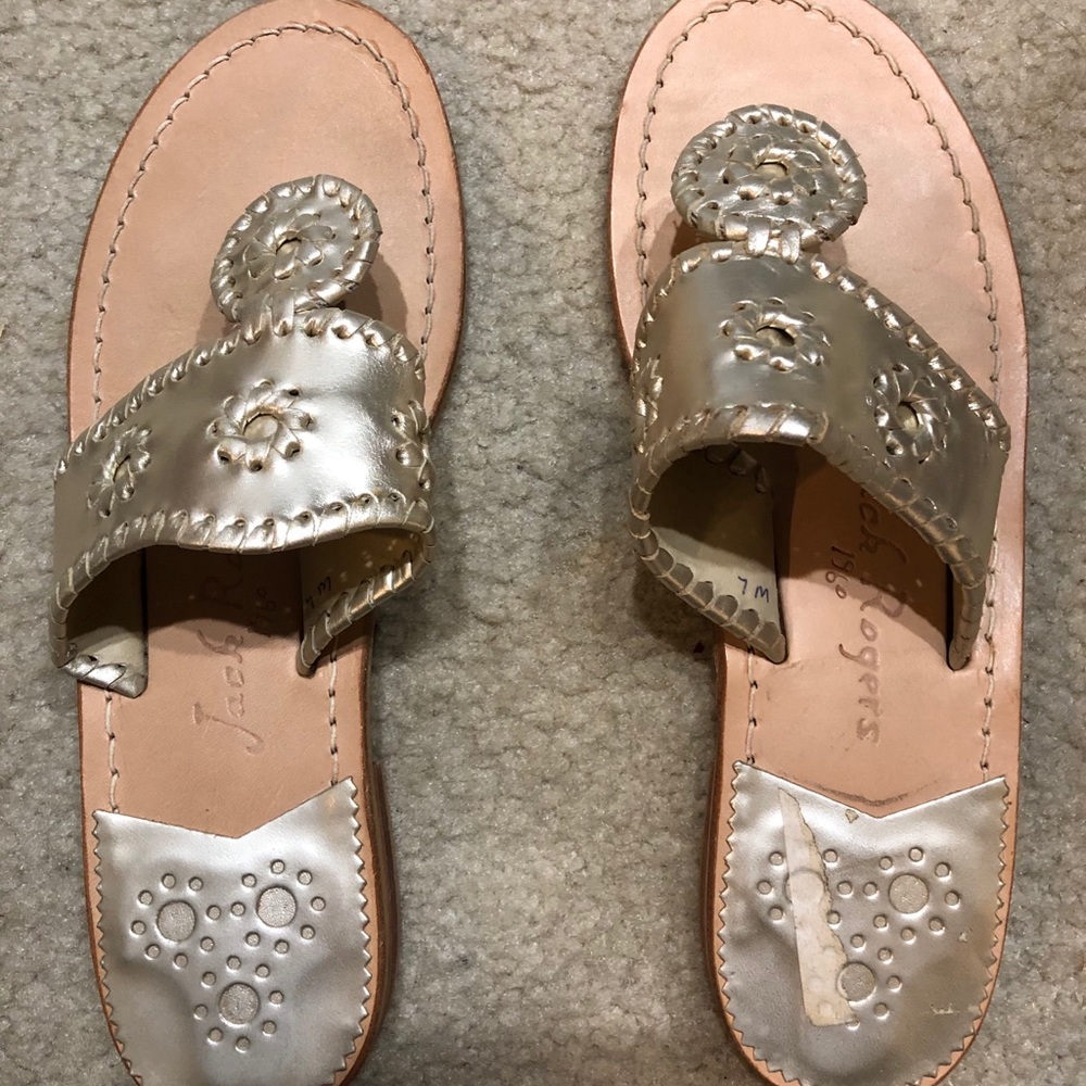 Jack Rogers Whipstitched Flip Flops
